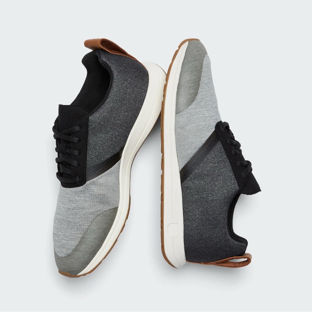 Gray and Black York Athletic Sneakers - The Henry